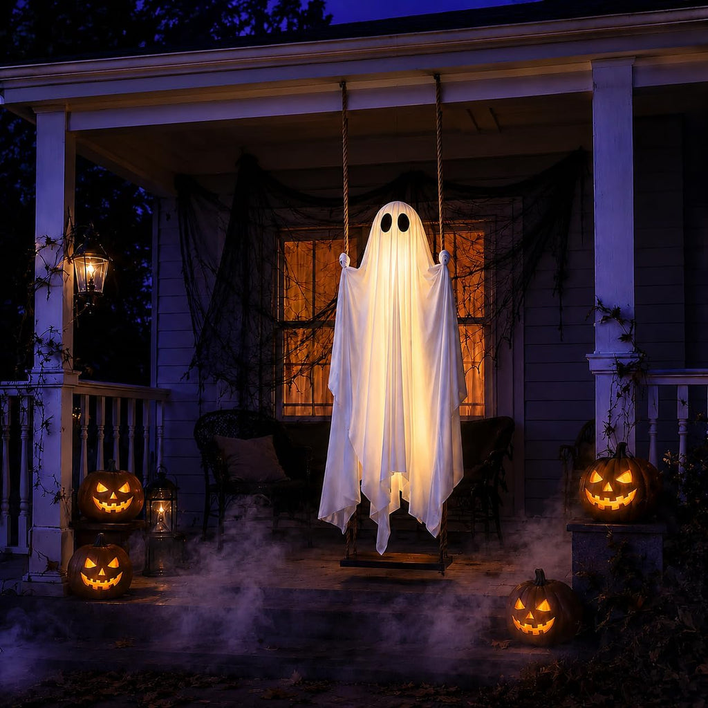 Large 5ft Pre-Assembled Hanging Ghost
