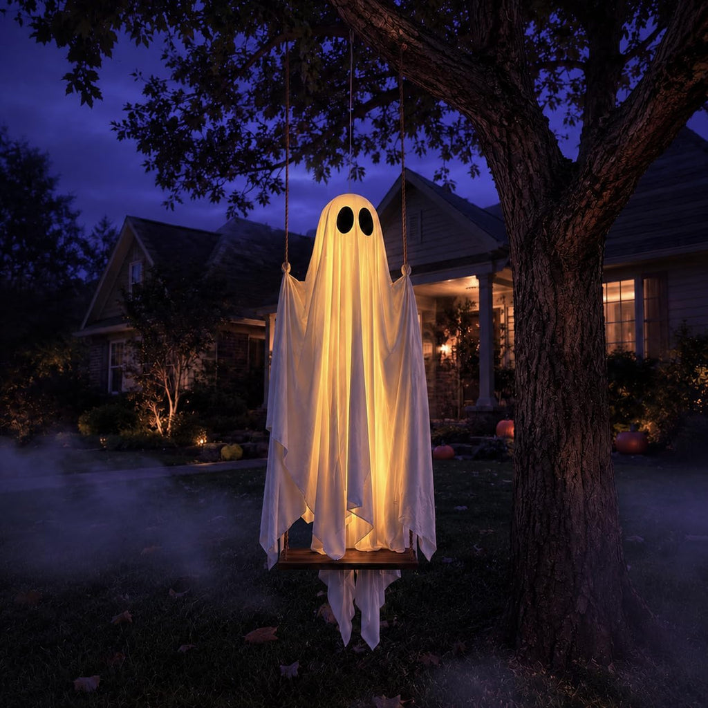 Large 5ft Pre-Assembled Hanging Ghost