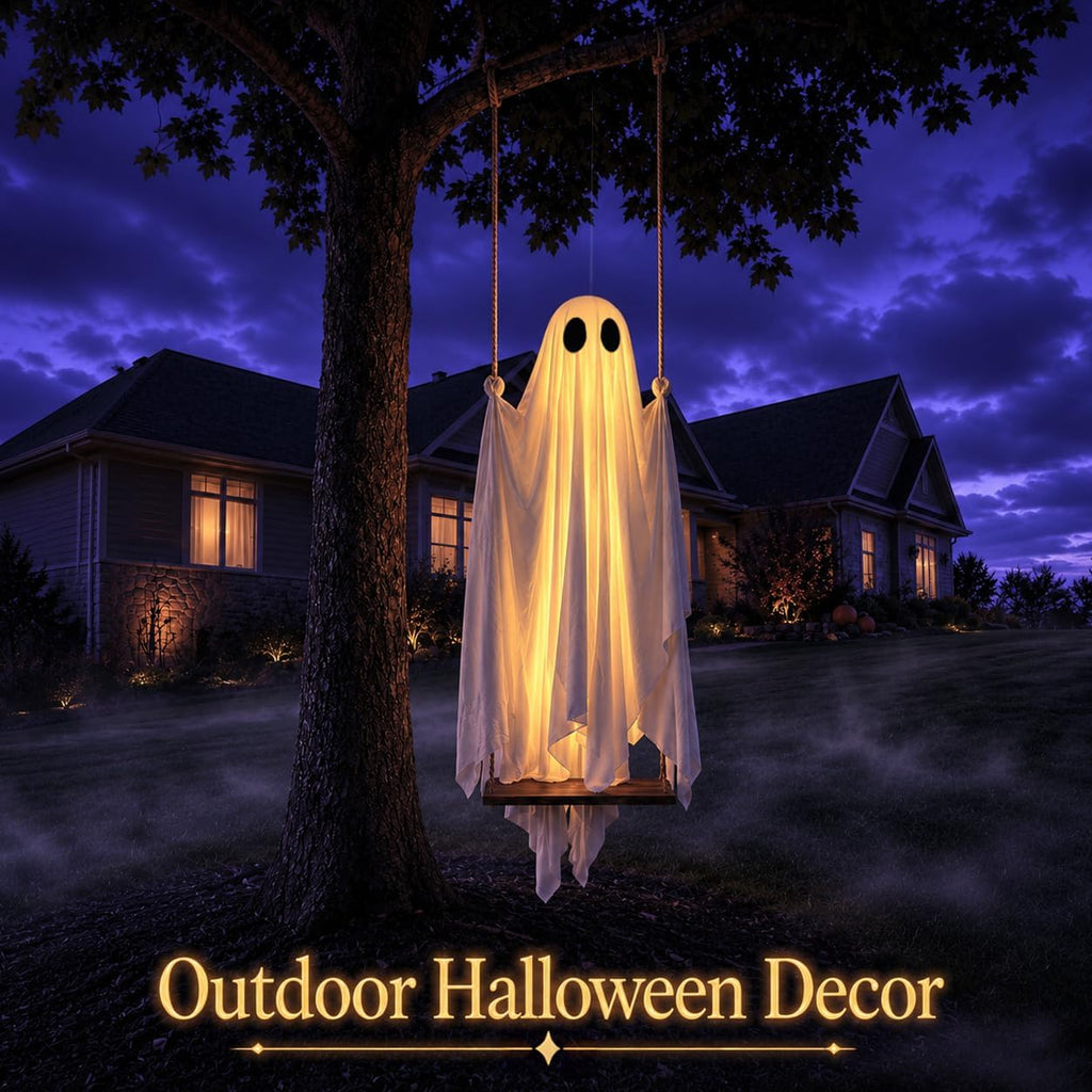 Large 5ft Pre-Assembled Hanging Ghost